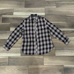 Ralph Lauren Black and White Button Down Shirt